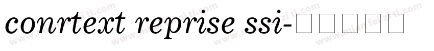 conrtext reprise ssi字体转换